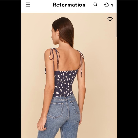 NWT reformation Lupe Top - Picture 6 of 14